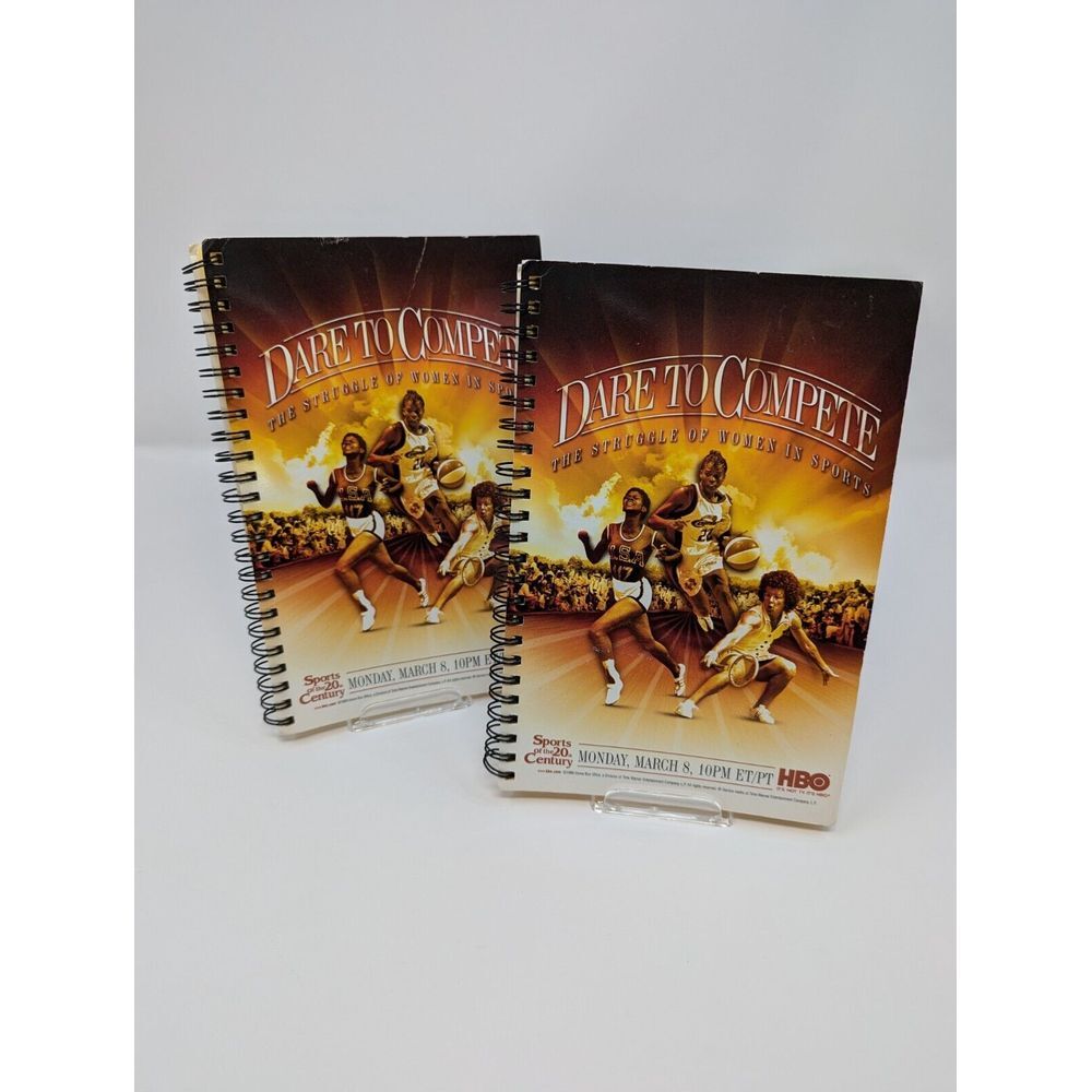 Dare To Compete Struggle Of Women In Sports HBO Notebooks 1999 Set Of 2 UNUSED
